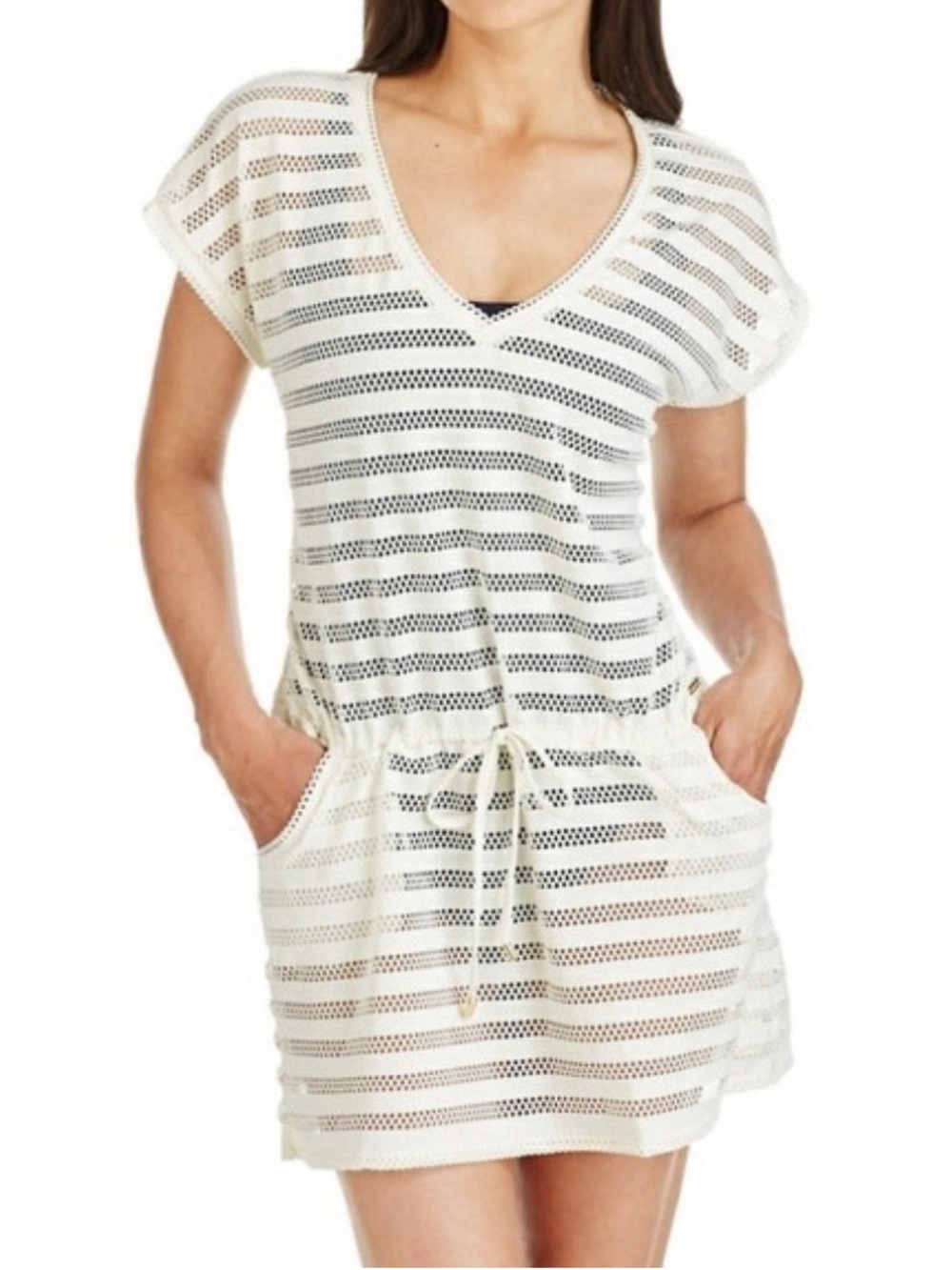 Calvin Klein, White Knit Swimsuit Cover-Up